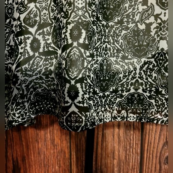 Style & Co Woman Faux Chiffon Blouse - Picture 4 of 6